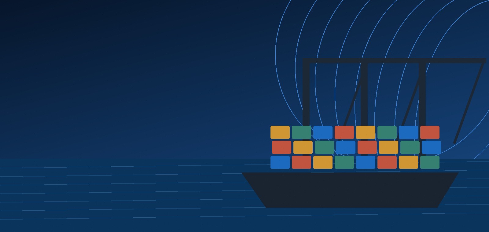 International trade port and shipping
